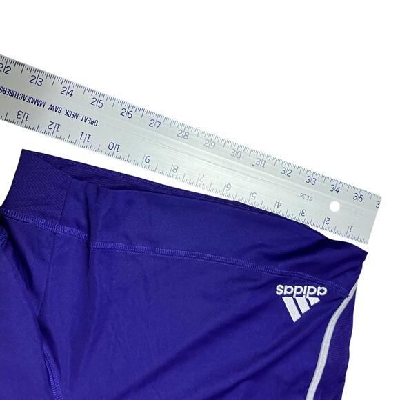 Adidas Shorts Womens Purple Athletic Soccer Sporty Running Gym White Size M - Picture 6 of 10